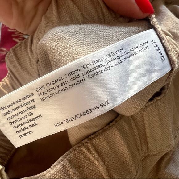 Eileen Fisher Cotton Hemp Stretch Wide-Leg Pant - Picture 8 of 8